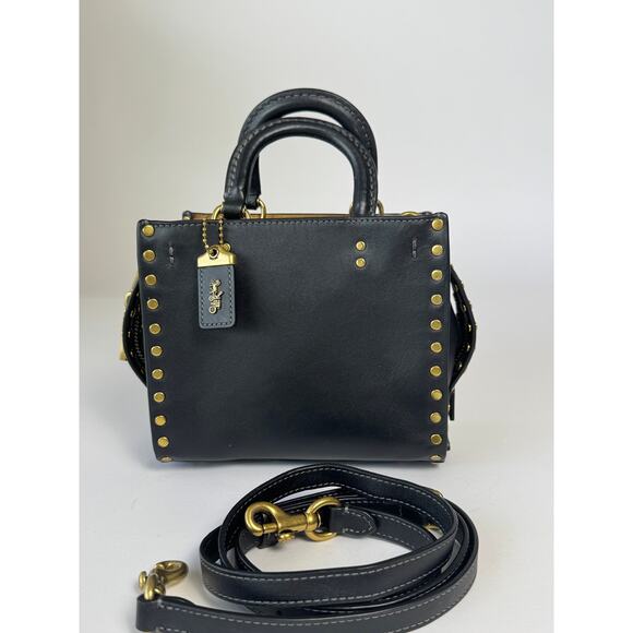 Coach Handbags - Coach Rogue 17 Bag With Rivets Goldtone Hardware